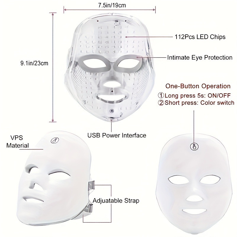 7-Color LED Light Therapy Face Mask - Image 4