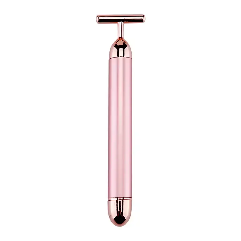 Rose Gold T-Bar Facial Massage Wand