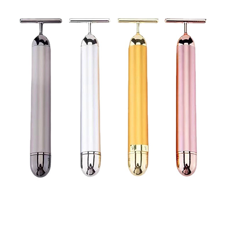 Rose Gold T-Bar Facial Massage Wand - Image 4